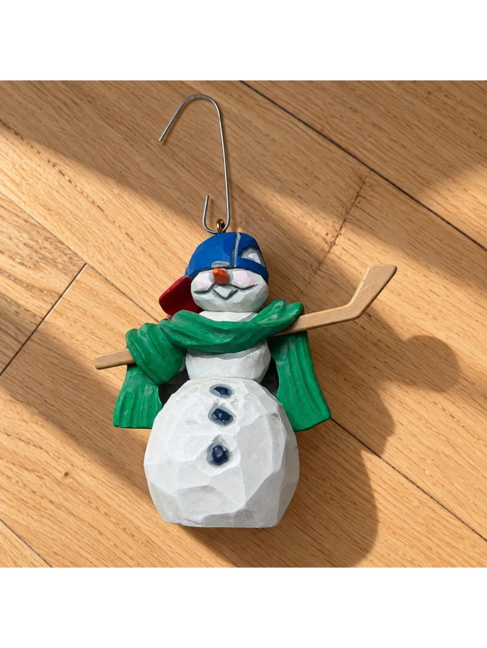 Hallmark Keepsake 2001 Son Snowman Hockey Christmas Ornament Vintage